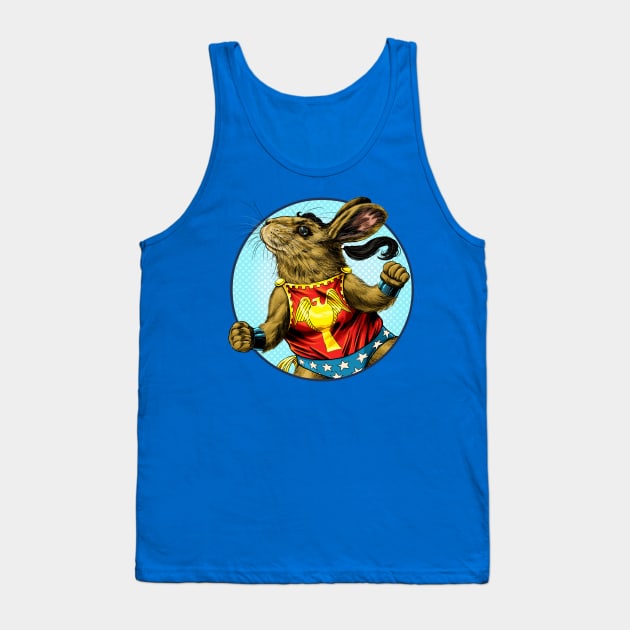 Golden Wonderbunny Tank Top by ThirteenthFloor